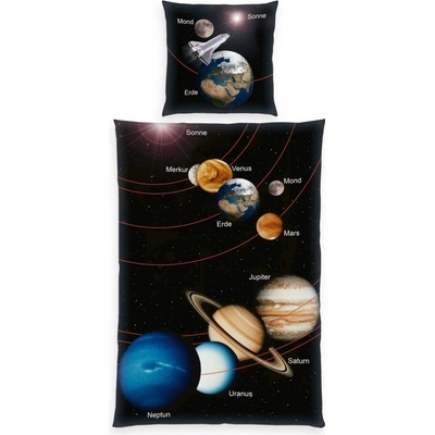 Herding bavlna obliečky Vesmír 135x200 80x80