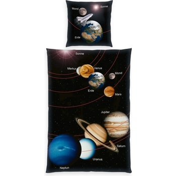 Herding bavlna obliečky Vesmír 135x200 80x80