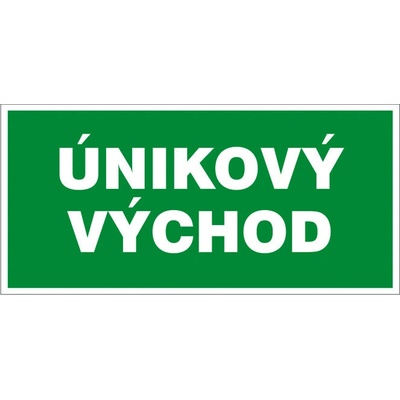 RAFO Samolepka Východ / Únikový východ (nápis), 21x10 cm Varianta: Únikový východ