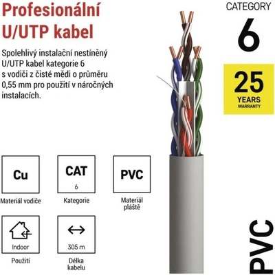 Emos S9131 UTP CAT 6, 305m