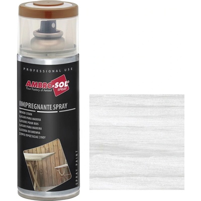 Ambro Sol wood stain moridlo na drevo v spreji 0,4 l biela