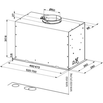 Faber INKA LUX 3.0 EVO BK MATT A70