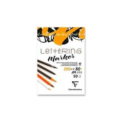 Clairefontaine Lettering blok A4 20 listů 190 g