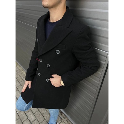 Massaro kabát dvouřadý pánský 40301-1 černá