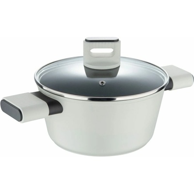 BERGNER Hrnec s poklicí s nepřilnavým povrchem LINES 24 cm BG-56092-GY