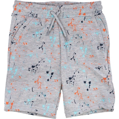 Primark chlapecké šedé kraťasy s barevnými flíčky