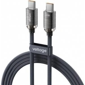 Voltage USB-C / USB-C Voltage PureCrystal 100W PD 100cm cable black