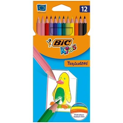 Bic Kids Tropicolors šestihranné barevné tužky sada 12 kusů 83256611