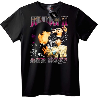 NOONEBRAND Тениска Junior H Sad Boyz - M, Black