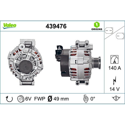 Alternátor VALEO 439476