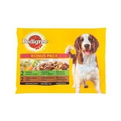 Pedigree Adult hovězí & králik & krůta & mrkev 4 x 100 g