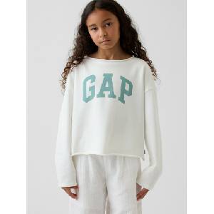GAP Детски суитшърт с логото на GAP GAP | Byal | Момичешки | M