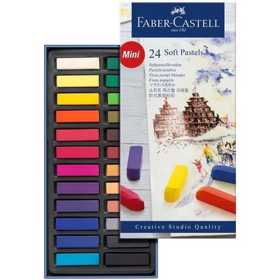 Faber Castell Suché křídy MINI pap.krabička 24ks #128224