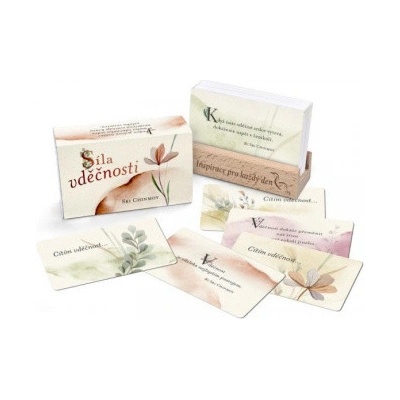 Síla vděčnosti karty s dřevěným stojánkem - Chinmoy Sri – Zbozi.Blesk.cz
