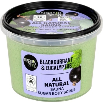 Organic Shop Скраб за тяло Blackcurrant & Eucalyptus, 250 ml