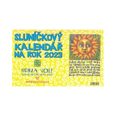 Slniečkový stolný Honza Volf 2023