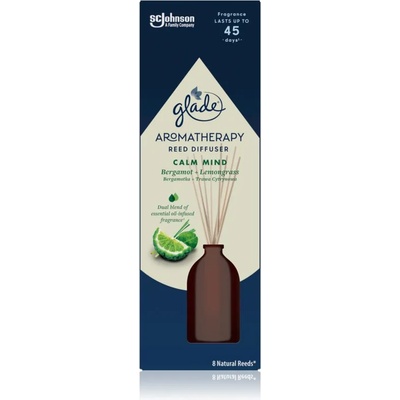 Glade Aromatherapy Calm Mind aроматизиращ дифузер с пълнител Bergamot + Lemongrass 80ml
