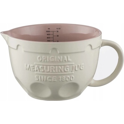 Mason Cash Innovative Kitchen Odměrka s nálevkou , 1 l, bílorůžová