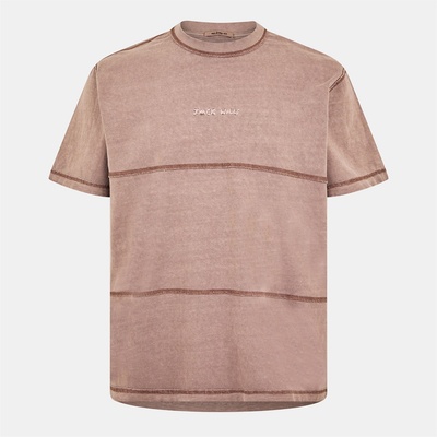 Jack Wills Тениска Jack Wills Men's JW Garment Dye Regular Fit T-Shirt - Brick Pink