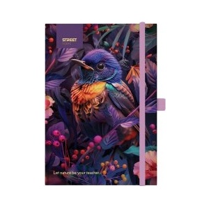 STREET Бележник с ластик Bird A6 96л тв. корица