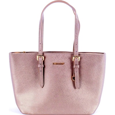 David Jones Paris Středně velká kabelka na rameno CH21088A tmavěstříbrná