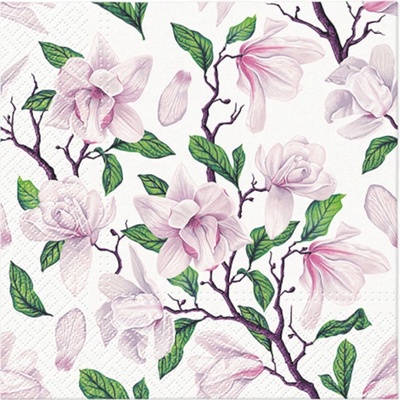 PAW Ubrousky L Greeting Magnolia 33x33cm