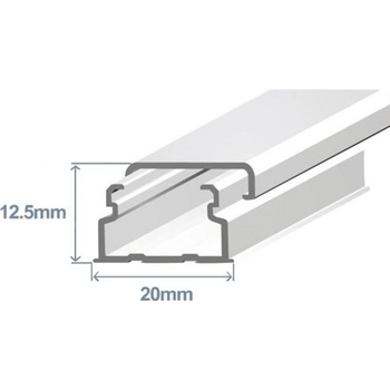 EFAPEL Кабелен канал 20x12.5 мм (10030 CBR)