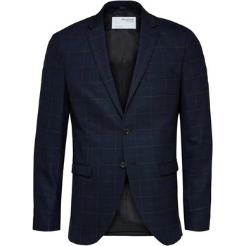 SELECTED Сако Selected Slim Mylobill blazer - Blue (Dark Blue / Checks Grey)