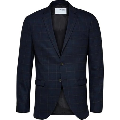 SELECTED Сако Selected Slim Mylobill blazer - Blue (Dark Blue / Checks Grey)