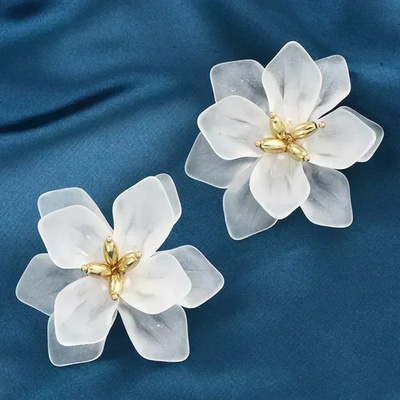 Izmael náušnice Fiore Bílá KP29831