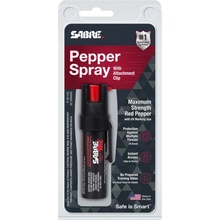 Sabre Red Obranný sprej Compact s klipom Čierna