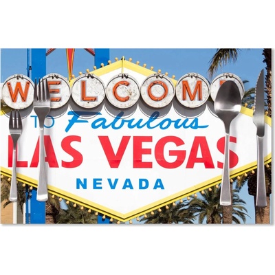 Sablio Prestieranie Welcome to Las Vegas 40x30cm