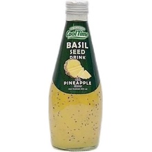 Cool Time Basil Seed nápoj se semínky bazalky s příchutí ananasu 290 ml