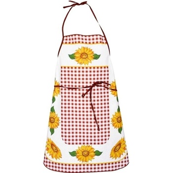 Forbyt Zástěra kuchyňská Nová slunečnice bordová