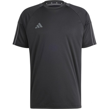 Image 1 of adidas Мъжка тениска Adidas Classic 3 Stripe Sereno T-Shirt Mens - Black/Grey