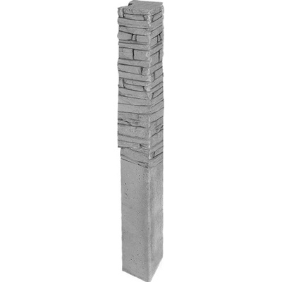DITON Plotový systém QUICK WALL STONE Velikost: 15 × 15 × 210, Varianta: Quick wall stone - sloupek koncový 120 přírodní, Povrch: standard, reliéfní