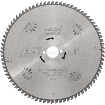 Metabo kotouč pilový 254x2,4/1,8x30 48WZ 5° neg. 6.28061