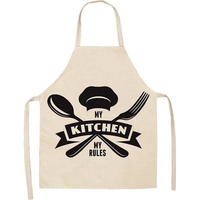Cakesicq Zástěra kuchyňská My kitchen my rules