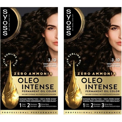 Syoss Oleo Intense barva na vlasy hluboká hnědá 3-10 x 2