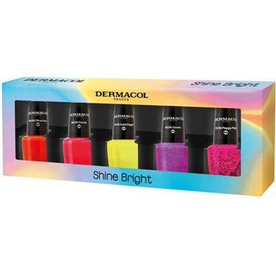 Dermacol Shine Bright Set - Sada neonových laků na nehty