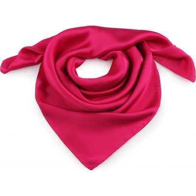 Saténový šátek jednobarevný 6 pink