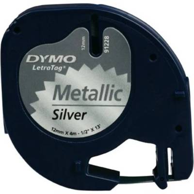 DYMO Лента Dymo Letratag DY91208 12 мм, сребристо (S0721730)