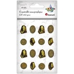 TITANUM Self-adhesive crystals zlote pebbles mix 16pcs