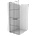 Mexen Kioto+ душ преграда с рафт Walk-in 90 x 200 см, черна решетка, хром - 800-090-121-01-77 (800-090-121-01-77)