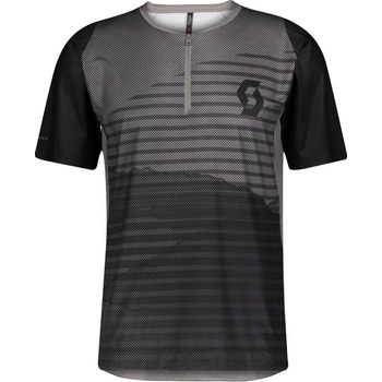 Scott Shirt Trail Vertic Zip s/sl šedá/černá
