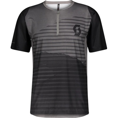 Scott Shirt Trail Vertic Zip s/sl šedá/černá