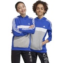 adidas detská mikina s kapucňou modrá