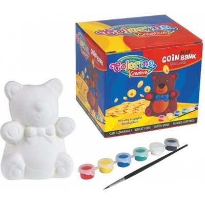 Colorino Kids Pokladnička na vymaľovanie Medvedík