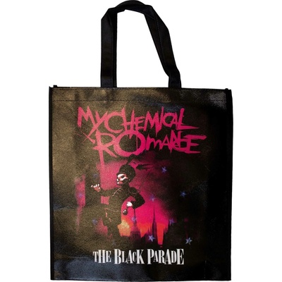 RukaHore Taška My Chemical Romance Eco Shopper: March Black Back Print Čierna