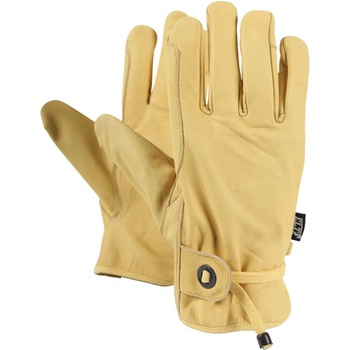 Texas Westernové kožené rukavice ELT Style žlutá